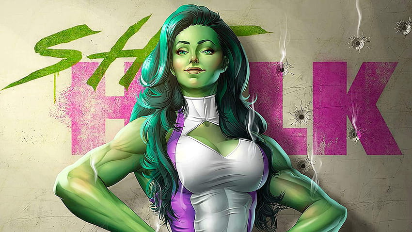 Marvel Universe Caracter plakat, ona Hulk, komiks dziewczyna dekoracje ścienne: ręcznie robione produkty Tapeta HD