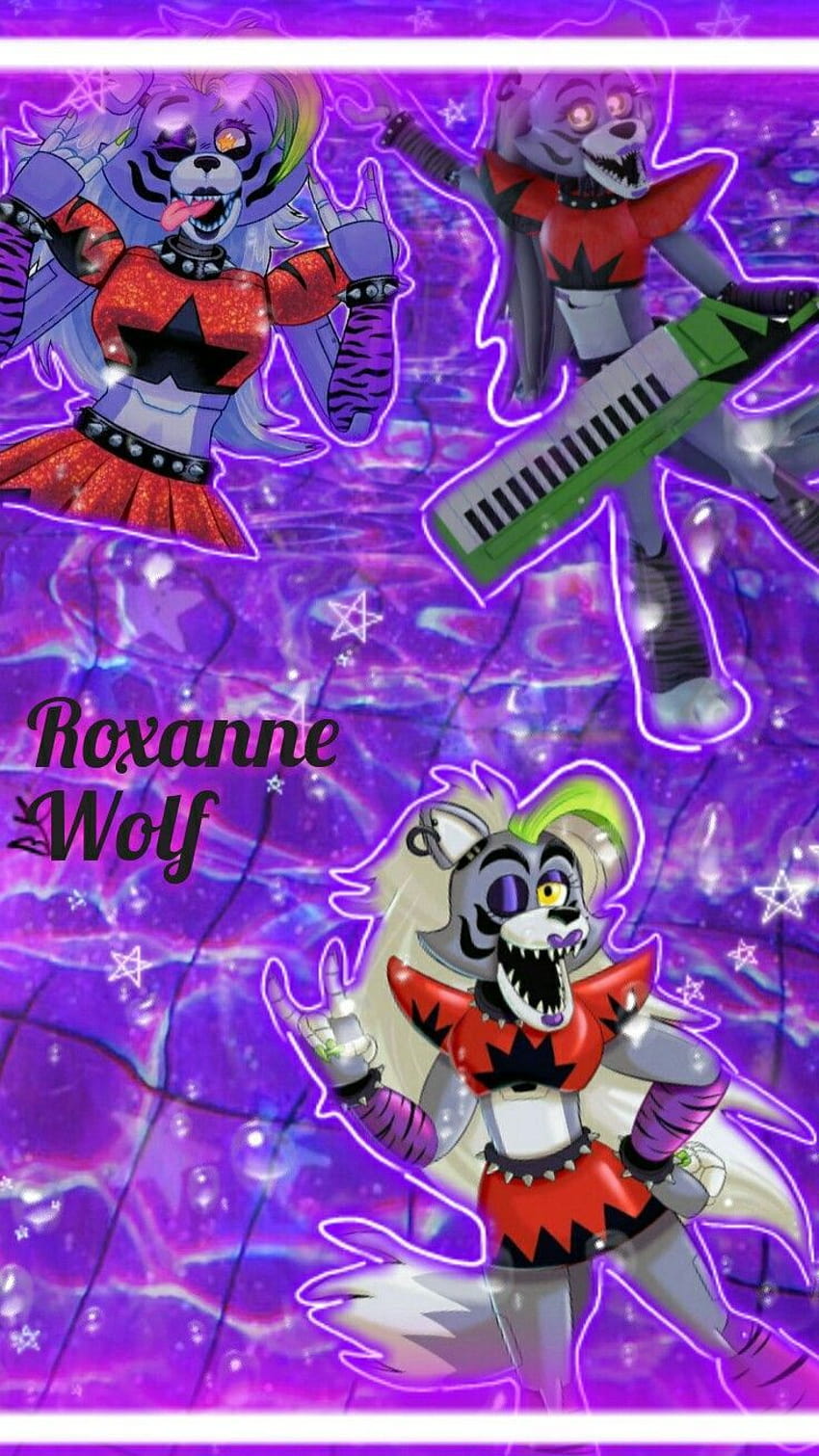 Edit de roxanne wolf, glamrock roxy HD phone wallpaper