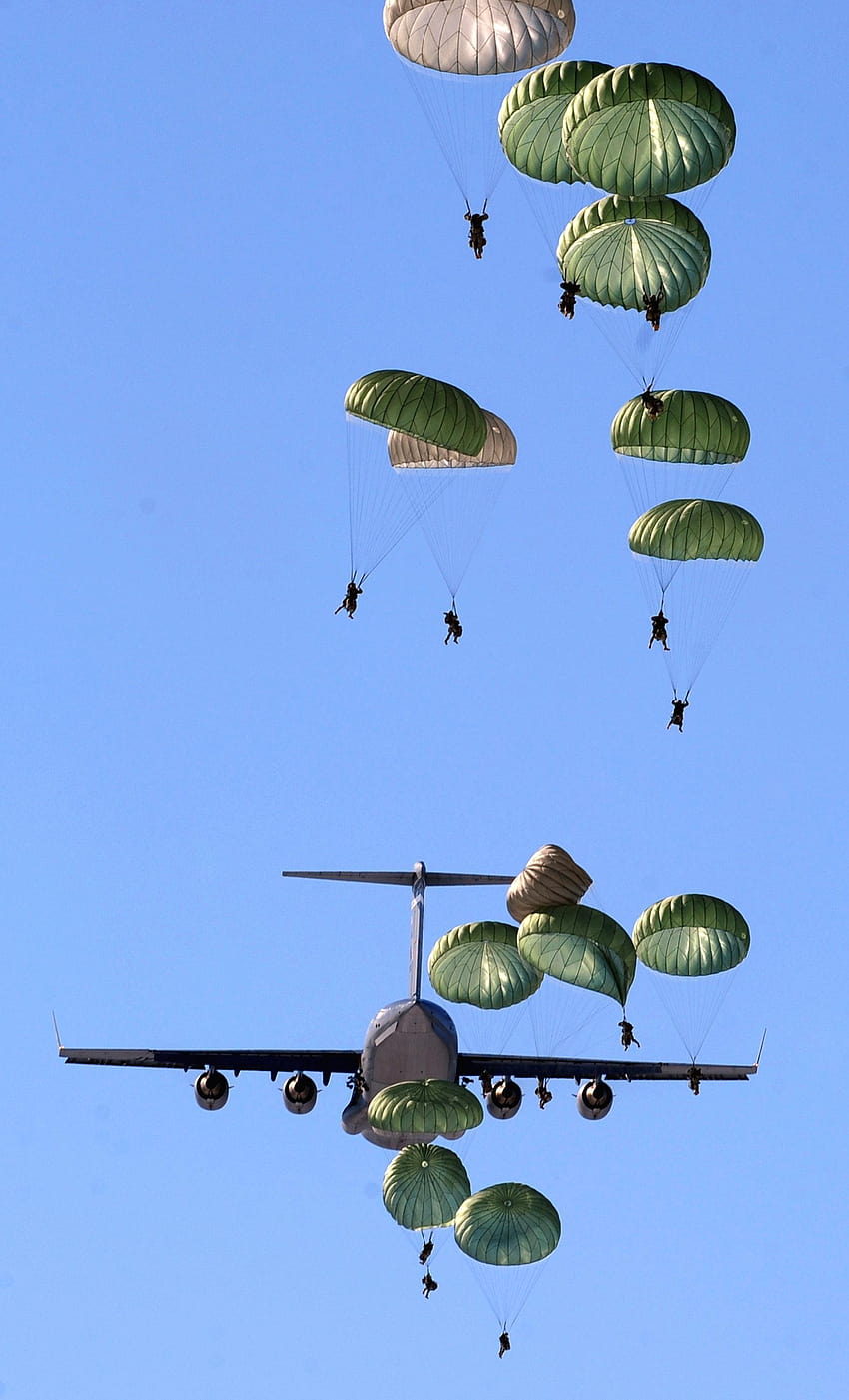 4 Großartiges Fallschirmspringen HD-Handy-Hintergrundbild