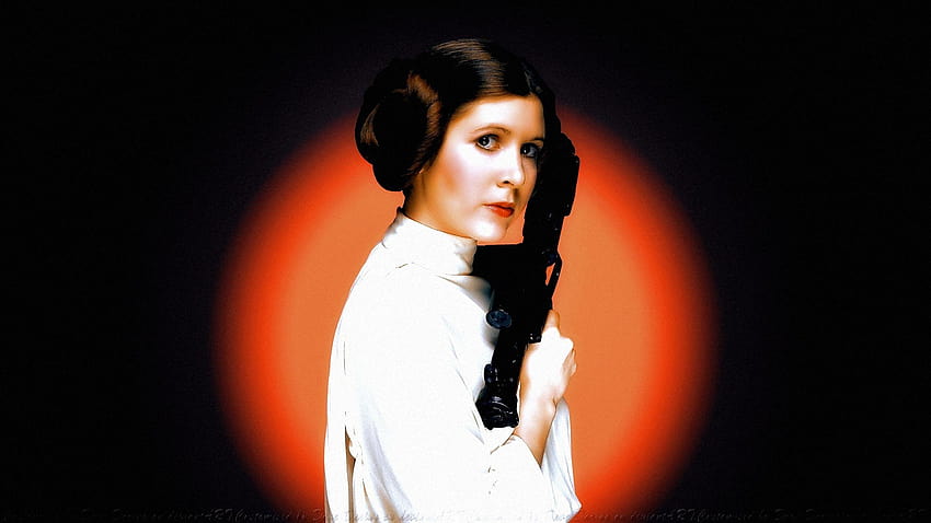 Carrie Fisher Princess Leia V от Дейв HD тапет