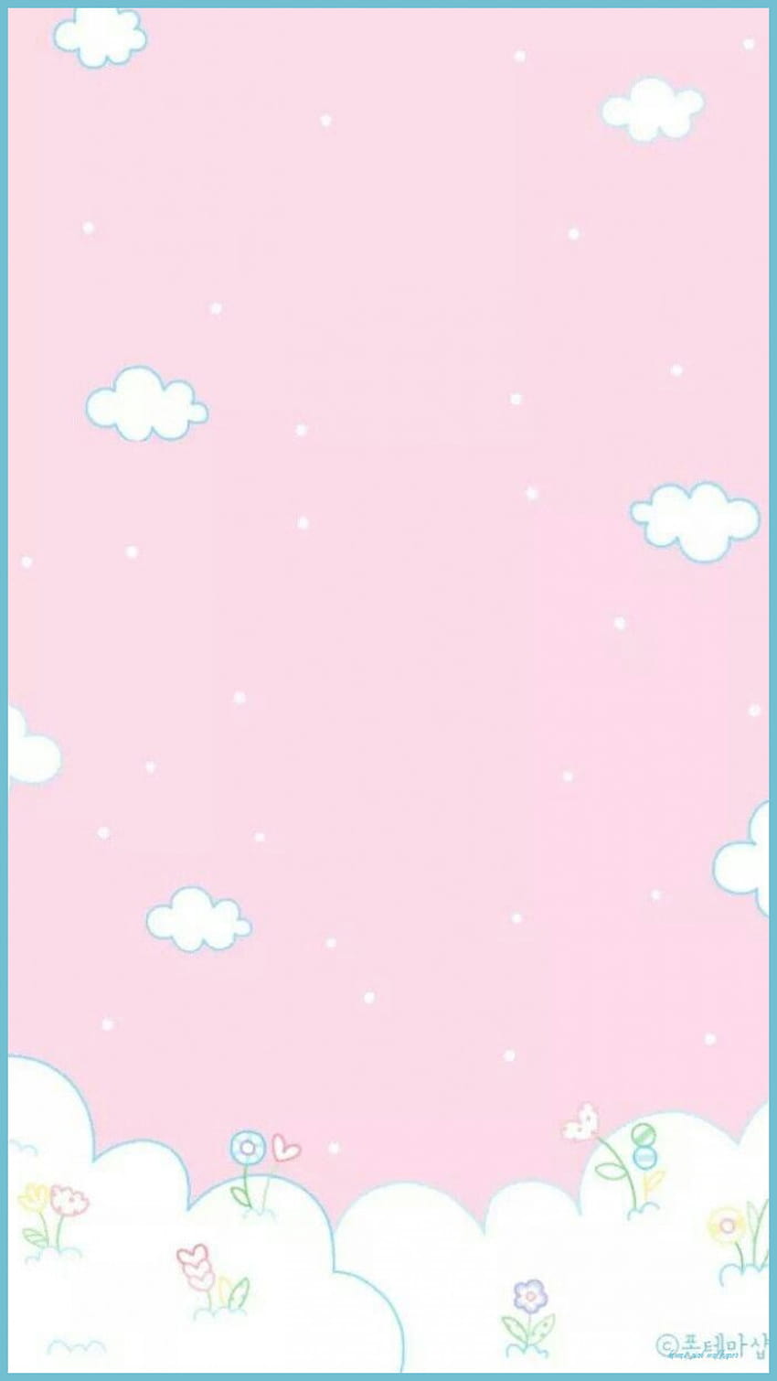 aesthetic pink kawaii HD phone wallpaper