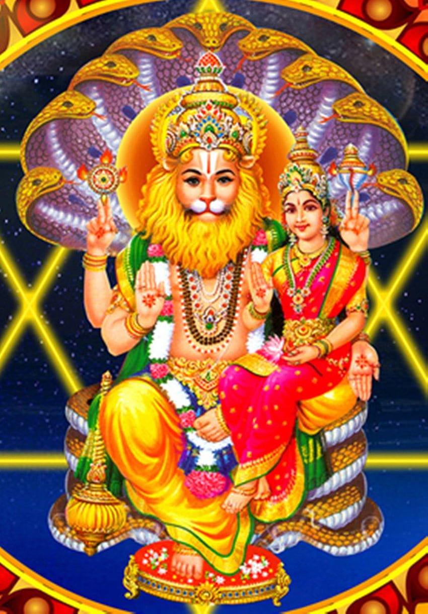 Gods Own Web: Lord Narasimha HD phone wallpaper