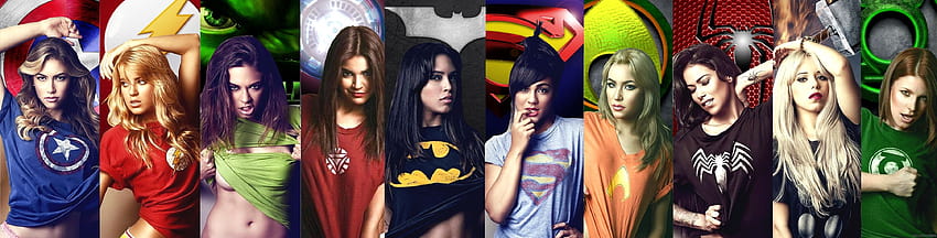 Superhero Girls publicado por John Walker, mujeres superhéroes fondo de pantalla
