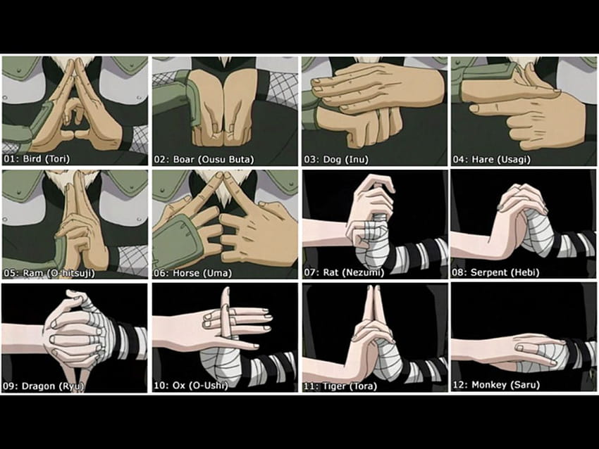 zona naruto: Naruto-Handsiegel, Naruto-Handzeichen HD-Hintergrundbild