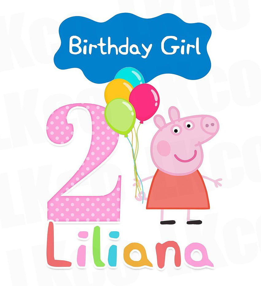 Happy Birtay Clipart Peppa Pig, fröhliche Birtay-Ästhetik HD-Handy-Hintergrundbild
