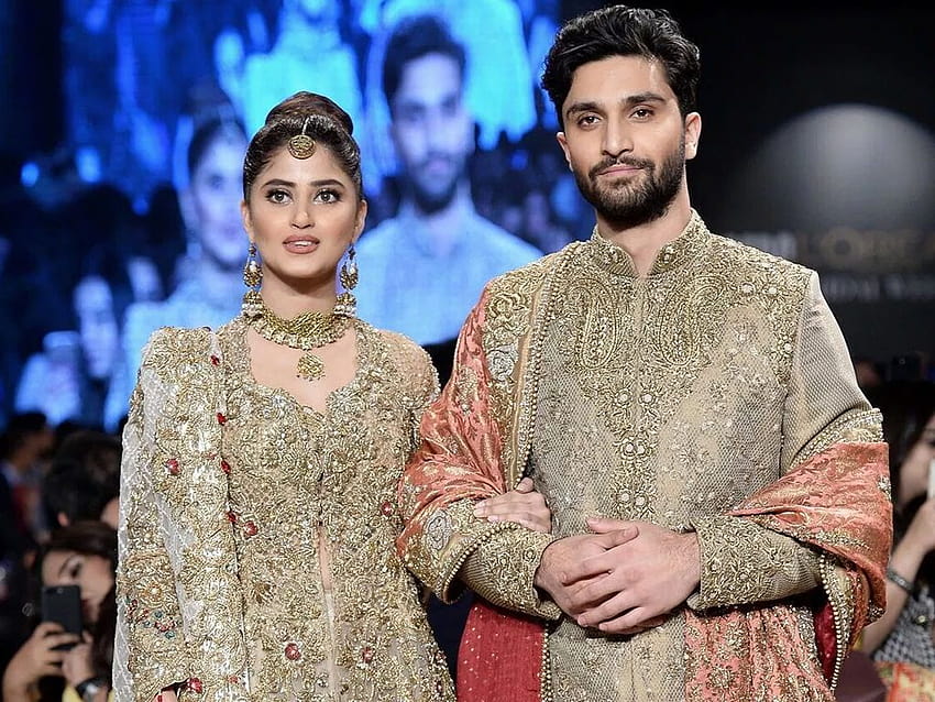 Ahad Raza Mir, Sajal Aly fuel more dating rumors after recent HD wallpaper
