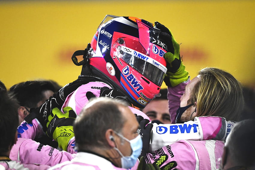 Kemenangan Sergio Perez di Grand Prix F1 Sakhir di, checo perez Wallpaper HD