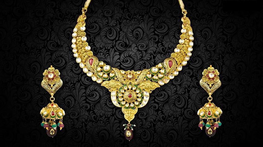 Gold Jewellery Full HD wallpaper