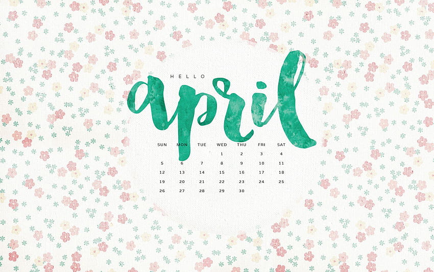 April Calendar 2018, april 2018 HD wallpaper | Pxfuel