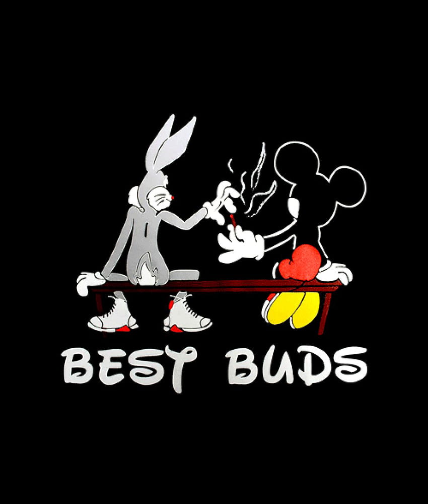 T-shirt Mickey Mouse Best Buds Fond d'écran de téléphone HD