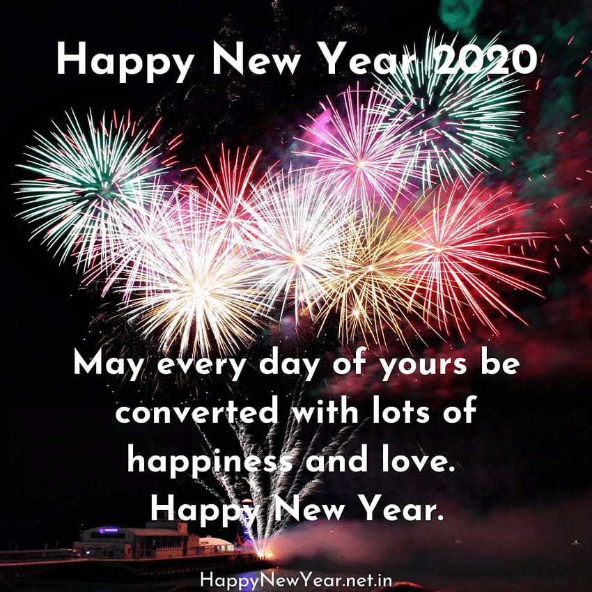 Happy New Year 2020, happy year 2020 HD phone wallpaper