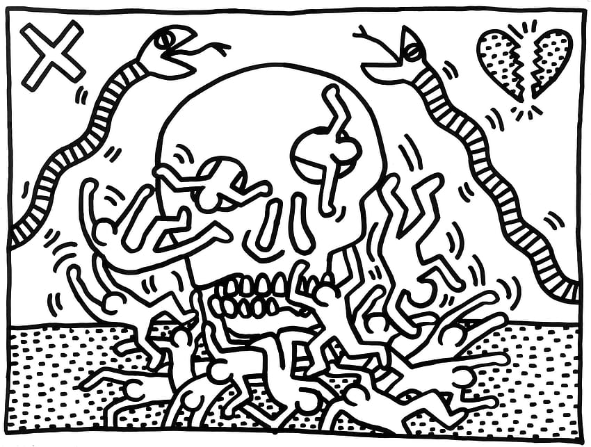 Keith Haring Art HD wallpaper