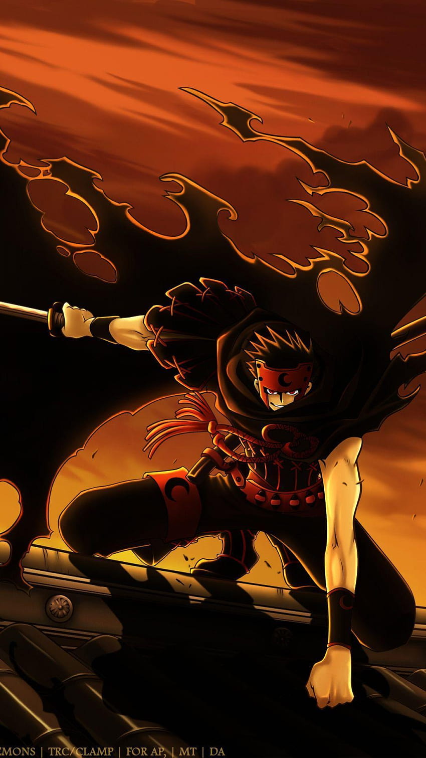 Backgrounds Tsubasa Reservoir Chronicle Kurogane Katana Anime, shadow fight HD phone wallpaper