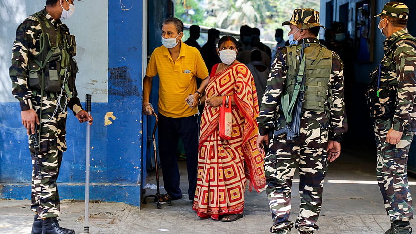 인도 서부 벵골 주에서 선거 폭력으로 5명 사망 HD 월페이퍼