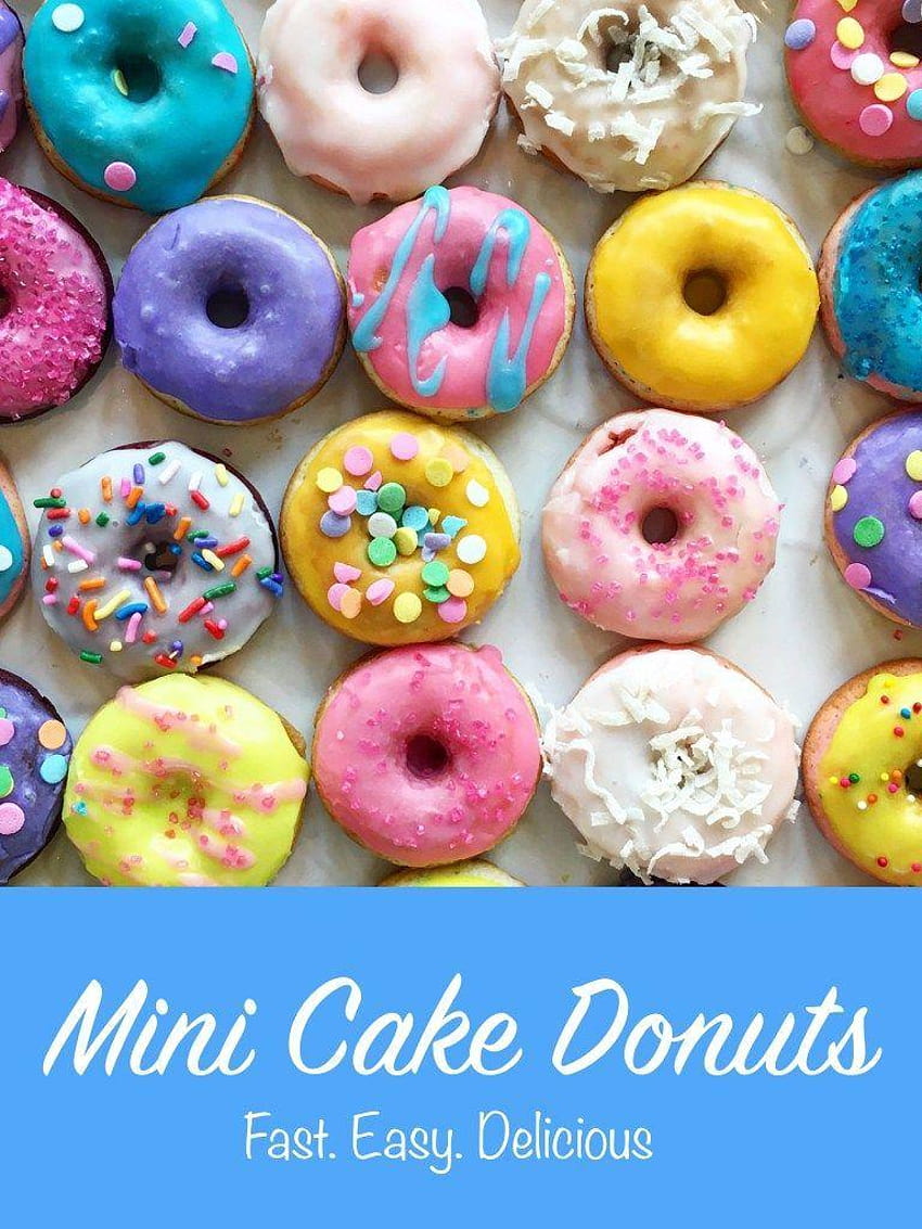 Easy Mini Cake Donut Recipe, national donut day HD phone wallpaper