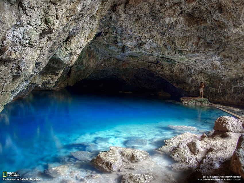 water, nature, caves, rocks, National Geographic, Turkey, Kusadasi :: HD wallpaper