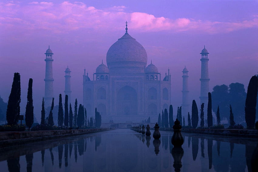 아름다운 타지 마할 인도 고화질, 인도 기념물 HD 월페이퍼