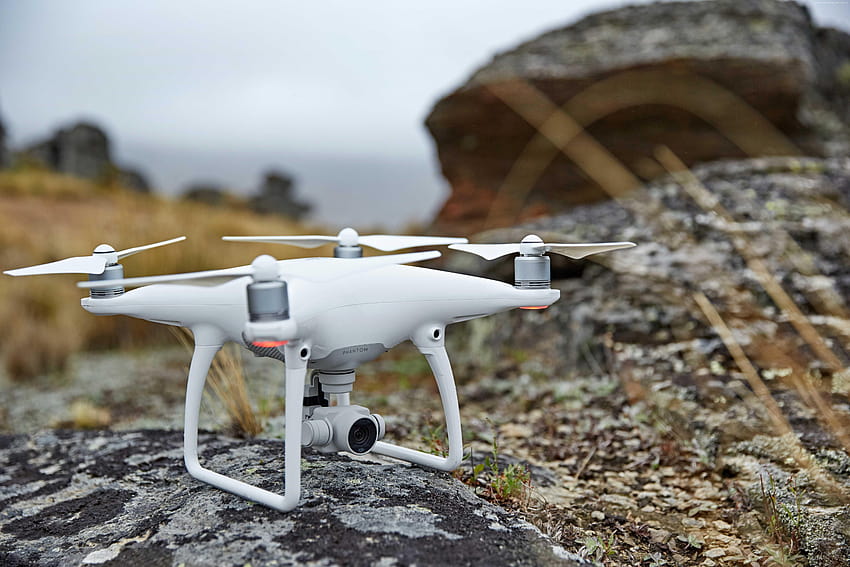 DJI Phantom 4, drone, quadcopter, Phantom, revisão, teste papel de parede HD