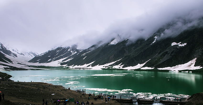 glacial lake HD wallpaper