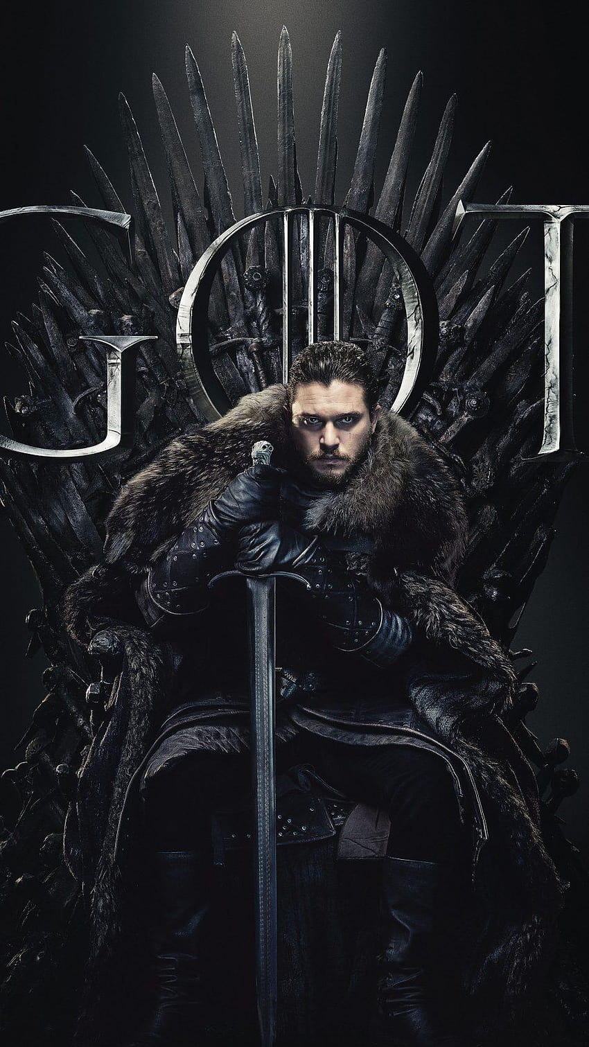 Mejor calidad Jon Snow en Juego de tronos Temporada 8 U, juego de tronos teléfono fondo de pantalla del teléfono