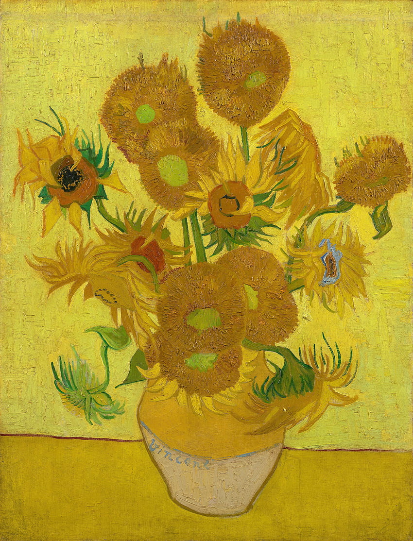 File:Vincent van Gogh, sunflower vans HD phone wallpaper