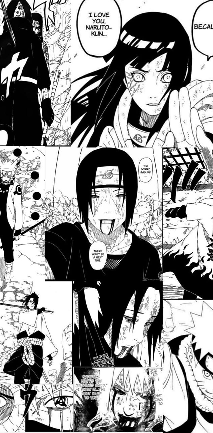 Paneles de Naruto Manga por Ctheoa, paneles de fondo de pantalla del teléfono