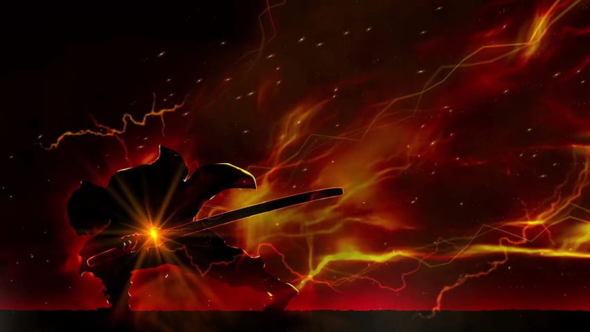 Zenitsu Thunder Breathing Demon Slayer Canlı HD duvar kağıdı