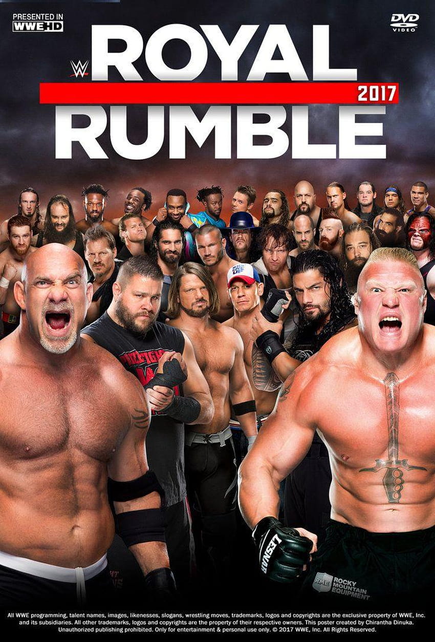 Royal Rumble 2017 Poster by Chirantha, wwe royal rumble HD phone wallpaper