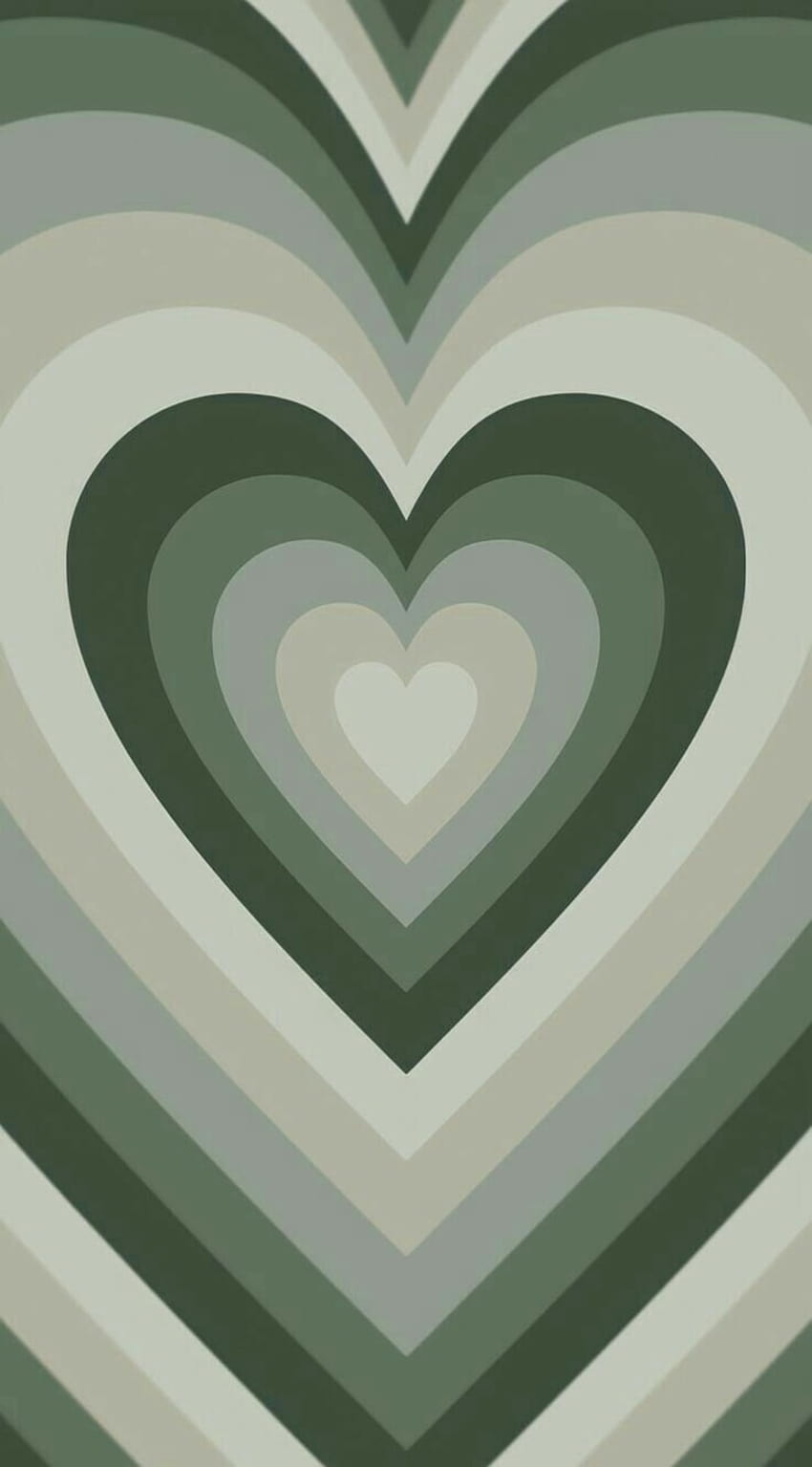 MILITARY GREEN PPG, coeur esthétique vert Fond d'écran de téléphone HD