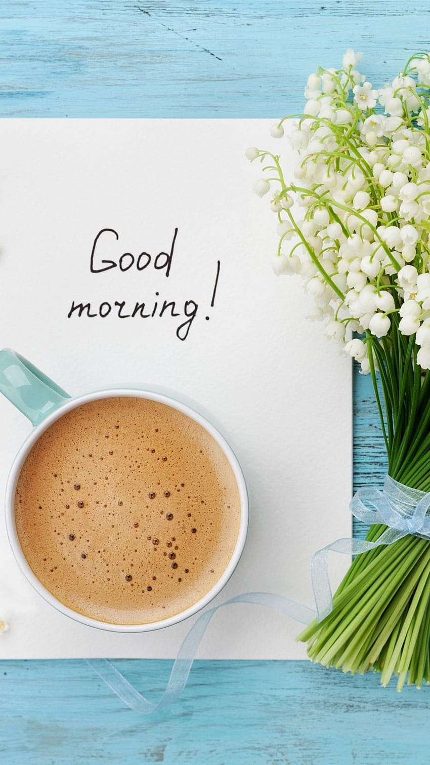 Iphone Good Morning, Coffee, Lilies Of The, morning coffee HD phone ...