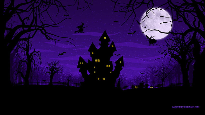 6 Happy Halloween, violet halloween HD wallpaper | Pxfuel