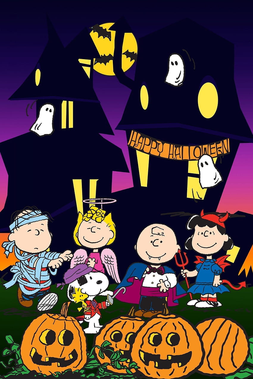 Cartoon Halloween iPhone, aesthetic cartoon halloween HD phone wallpaper