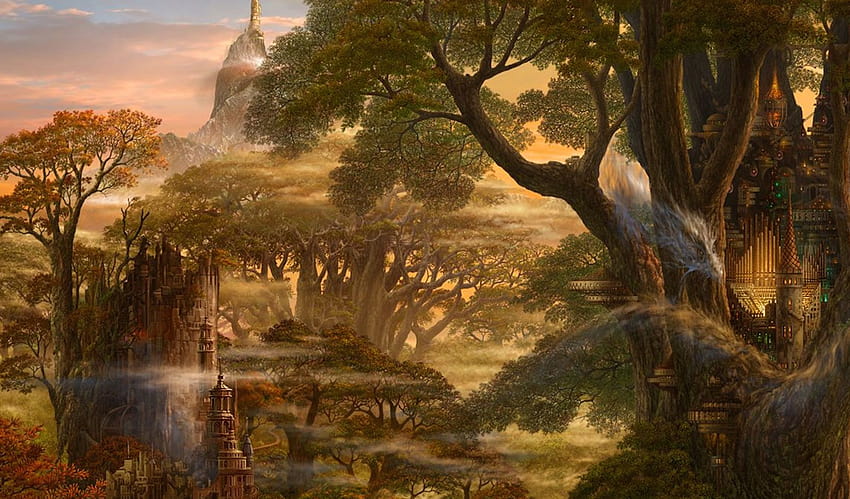 애니메이션 숲, 애니메이션 멋진 숲 HD 월페이퍼