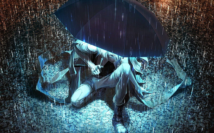 Rain With Boy Lonely Sad Anime Girls And Boys, sad boy in rain HD wallpaper  | Pxfuel