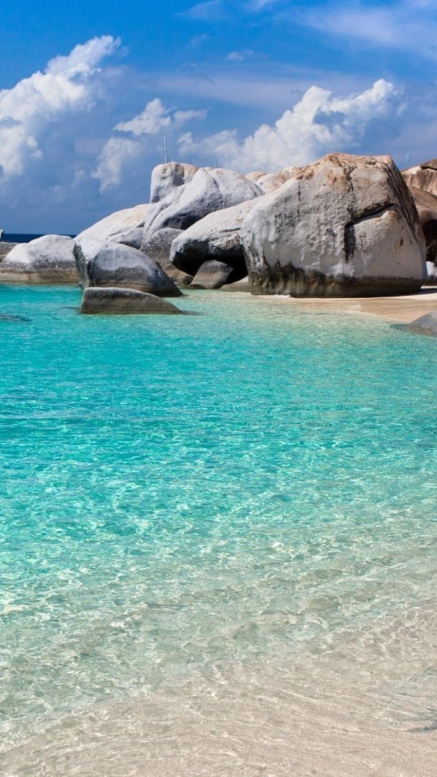 Playa rocas paisajes marinos fuerteventura islas canarias fondo de pantalla del teléfono