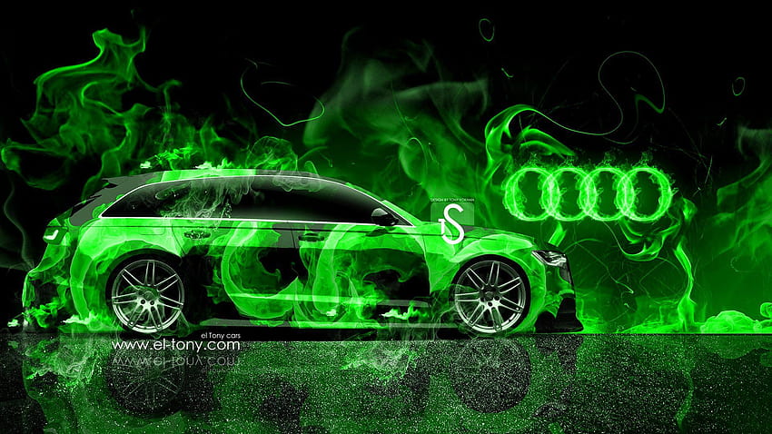 Green Car Unique Audi A6 Avant Quattro Fire Car Mika, autos verdes fondo de pantalla