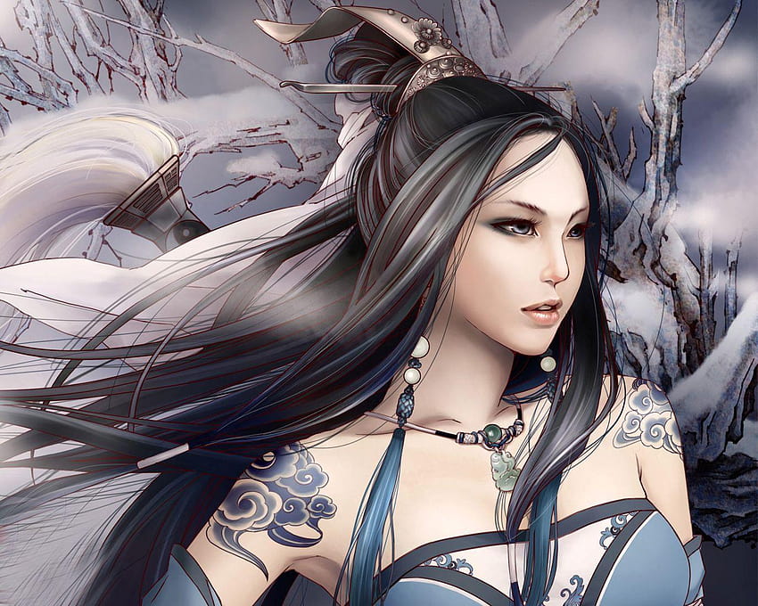Anime Chinese Warrior, anime china face HD wallpaper