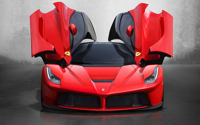 roter Ferrari-Sportwagen HD-Hintergrundbild