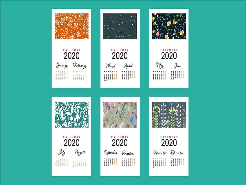 New Year 2020 calendar design by Md Shopon Hossen on Dribbble, new year calendar 2020 HD wallpaper
