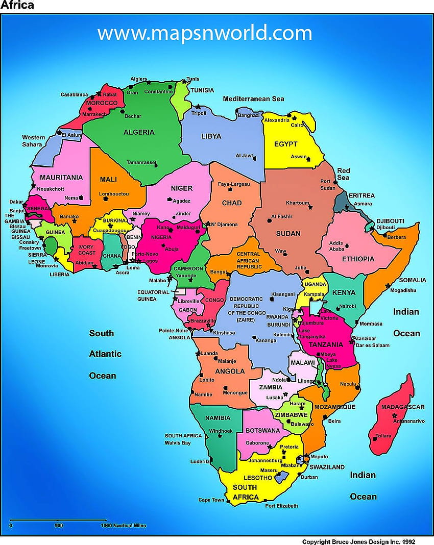 5 Africa Map HD phone wallpaper