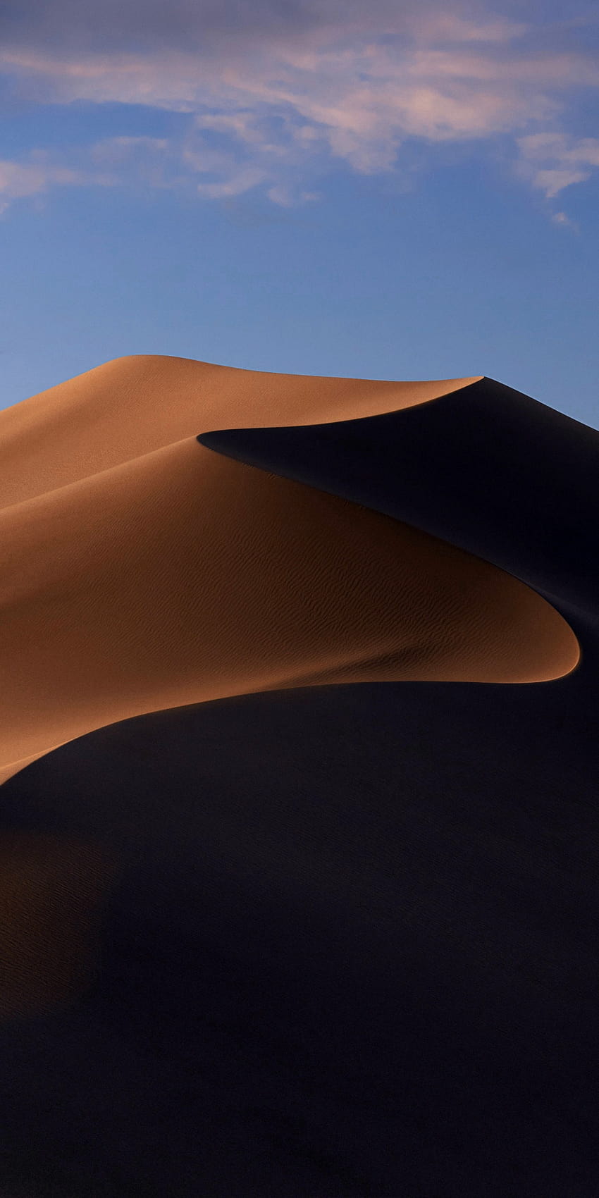 macOS Mojave, Dunas de arena, Desierto de Mojave, California, Tarde, Naturaleza, macos mojave iphone fondo de pantalla del teléfono