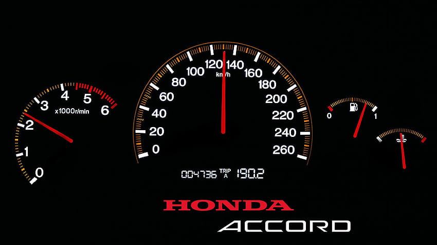 : compteur de vitesse, Accord Honda, tachymètre, roue, Extérieur automobile, Police de caractère, pièce auto, jauge 1920x1080 Fond d'écran HD