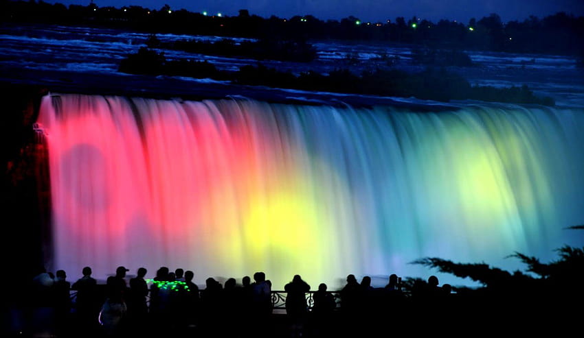 Download Niagara Falls By Night Wallpaper  Wallpaperscom
