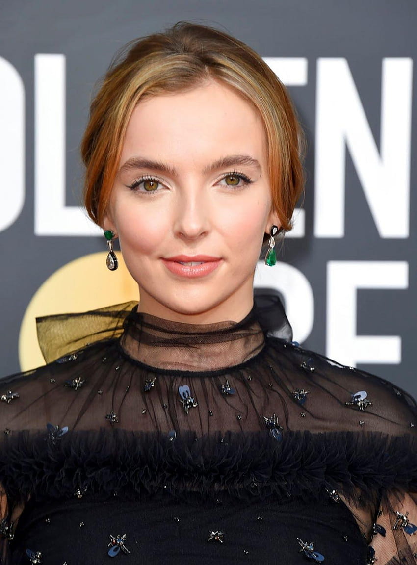 2019 Golden Globe Awards: Jodie Comer looks so hot in Black Dress HD phone wallpaper