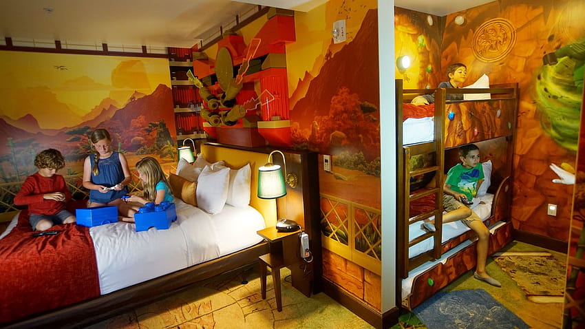 Inside Legoland's new NINJAGO themed hotel rooms that little adventurers will love HD wallpaper