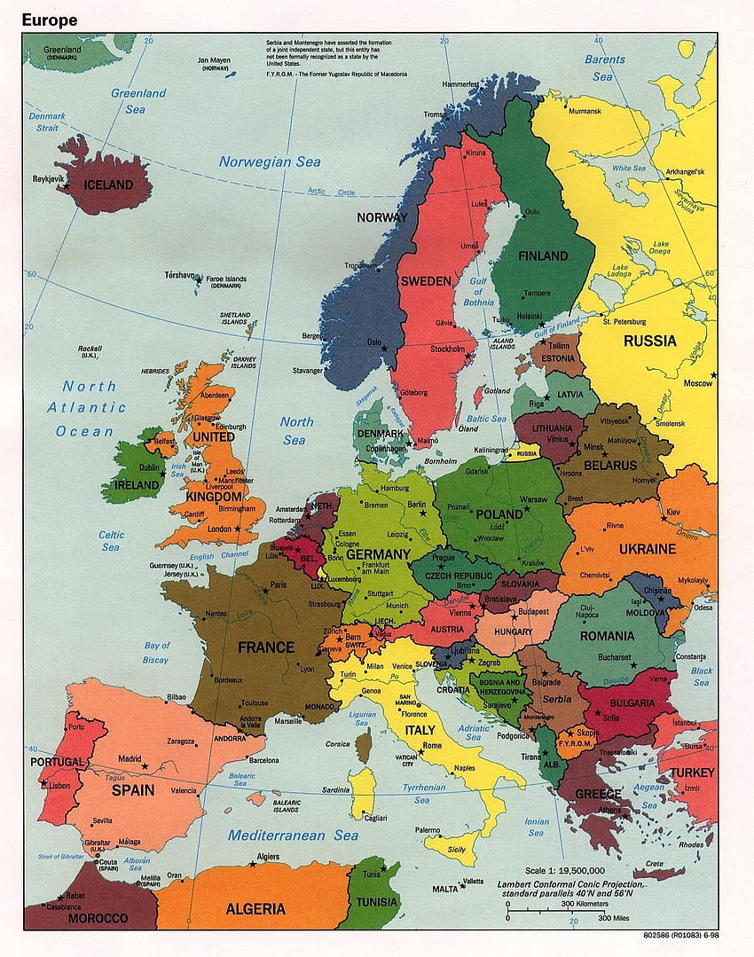 Carte de l'Europe, carte de l'Europe Fond d'écran de téléphone HD