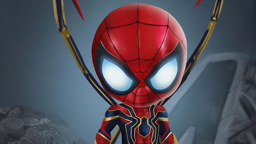 Neon Iron Spider Man, ragno di ferro uomo ragno Sfondo HD