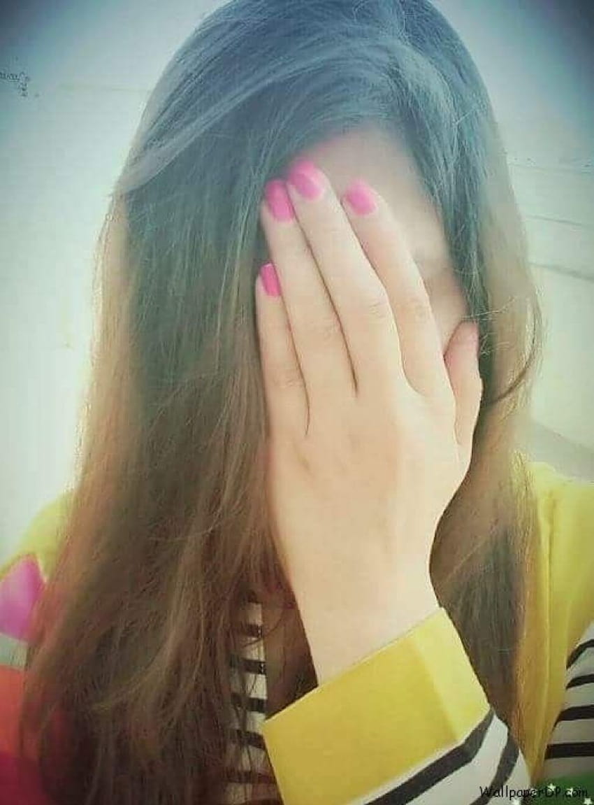 Dla profilu Cute Girl Hidden Face, dziewczyny z Instagrama Tapeta na telefon HD