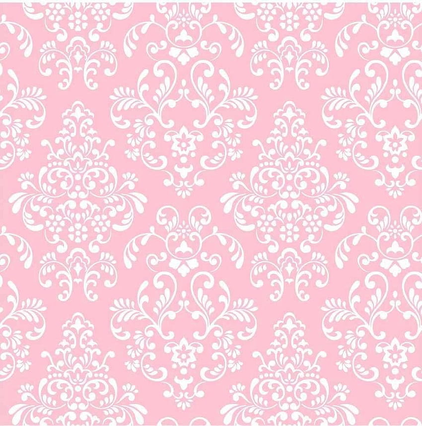 pink damask background HD phone wallpaper