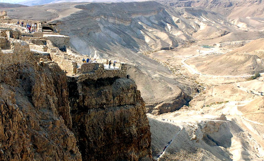 Masada Najpopularniejsze atrakcje turystyczne w Izraelu Tapeta HD